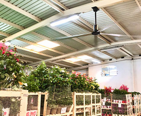 请看HVLS风扇的优点